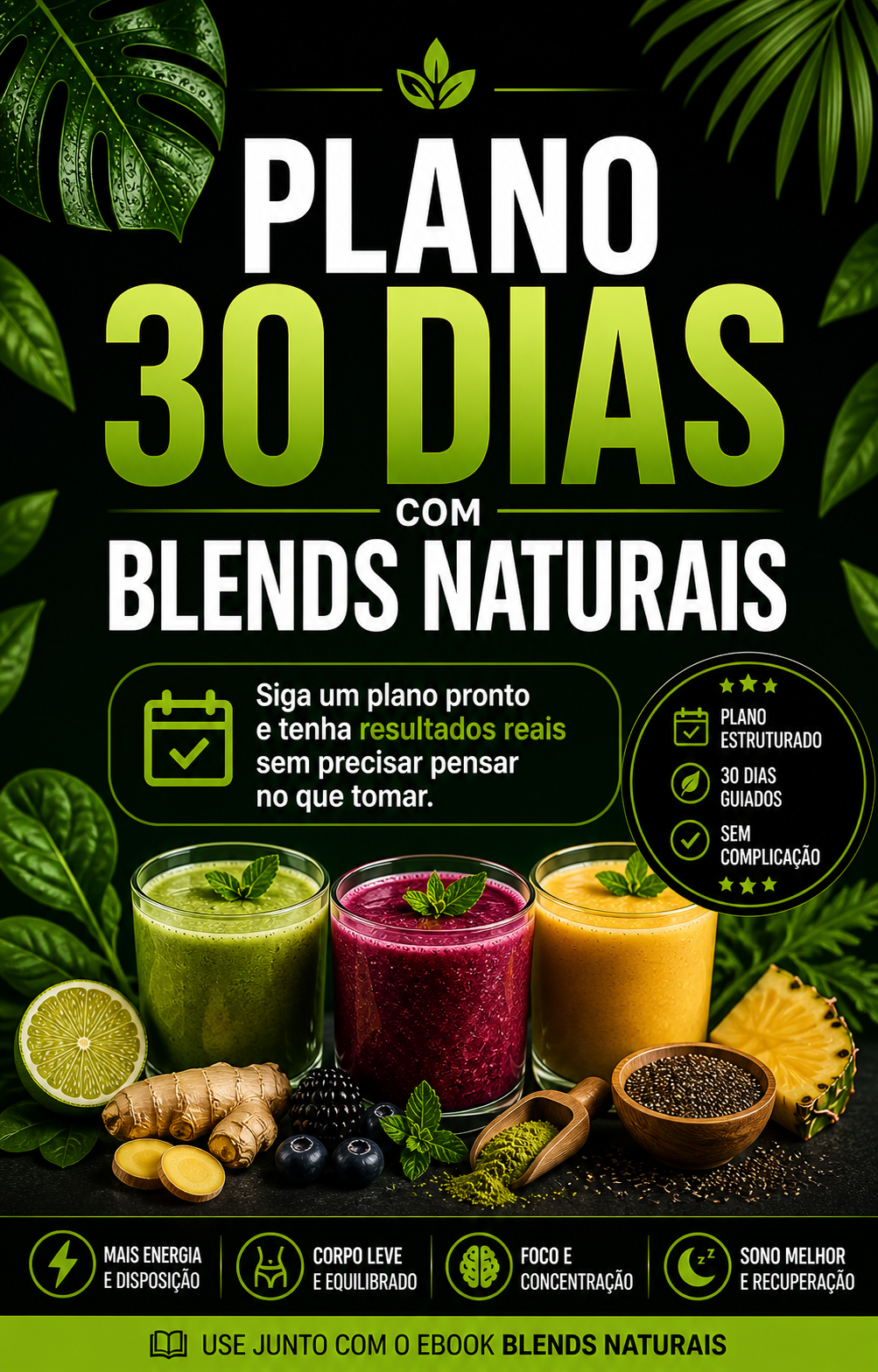 Capa do Plano 30 Dias com Blends Naturais